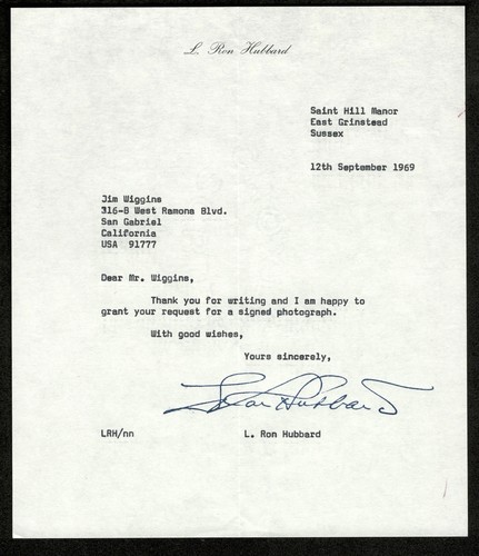 Lettera dattiloscritta ron - lettera,